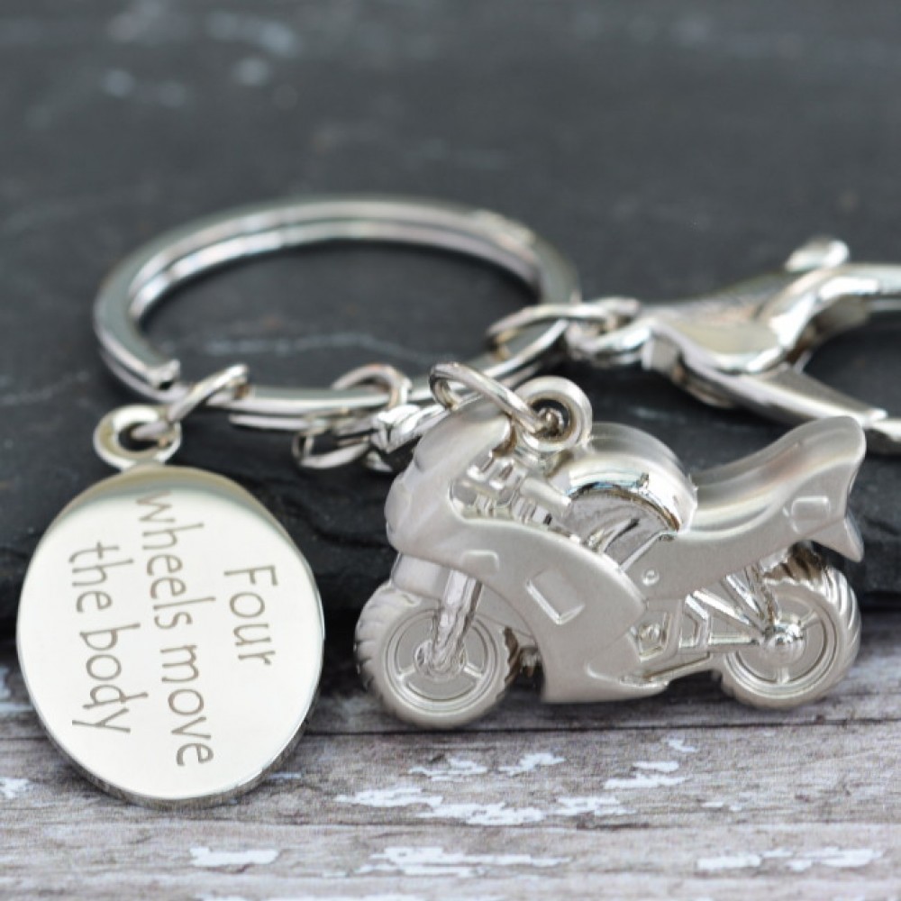 Personalised Motorbike Keyring